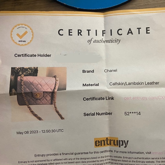 Vintage Chanel Lambskin Lavender Mini Square Flap Bag - Picture 15 of 15